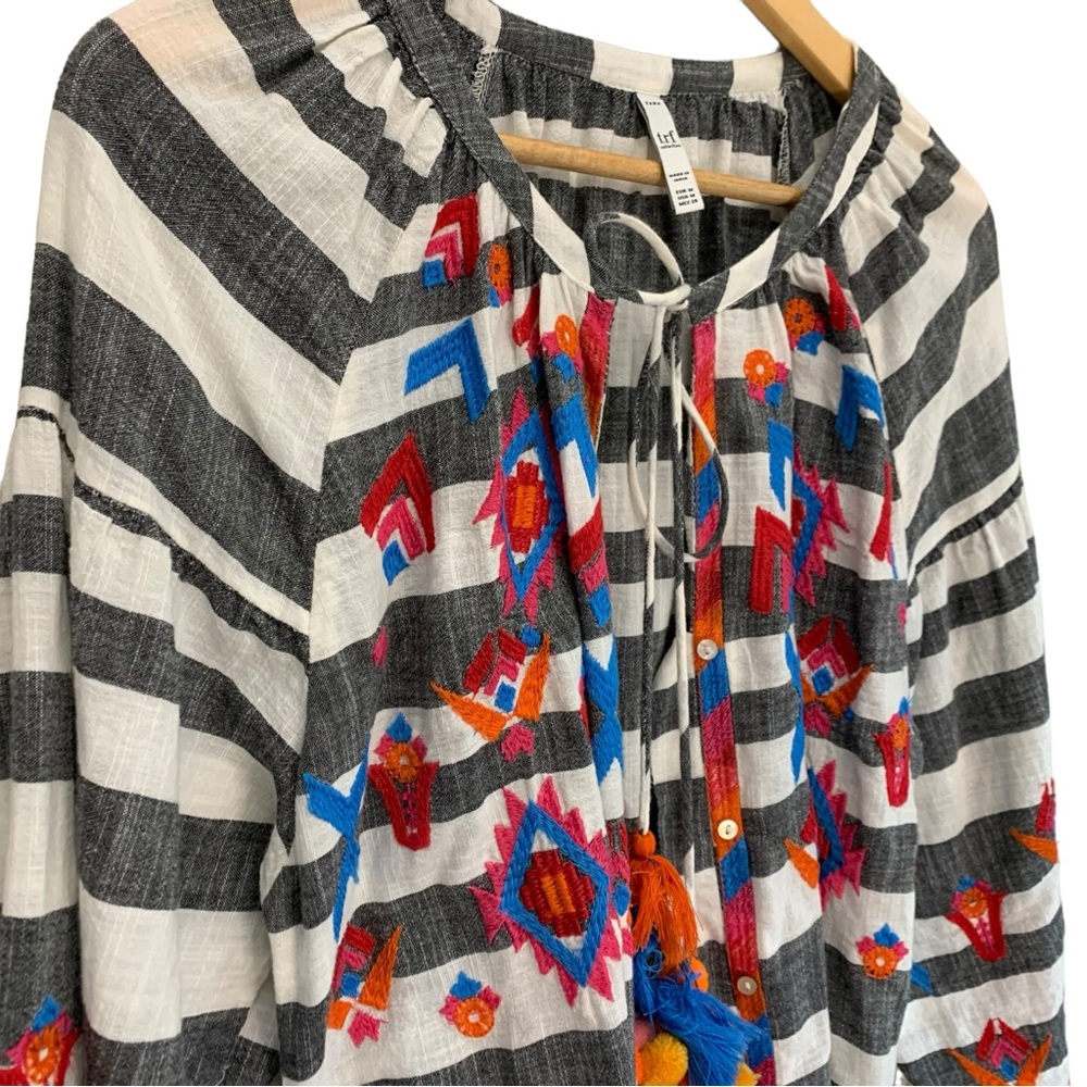 NWOT Zara TRF Collection Embroidered Causal Dress size Medium - Picture 9 of 17